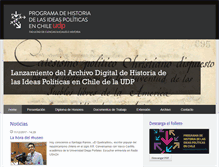 Tablet Screenshot of ideaspoliticas.icso.cl